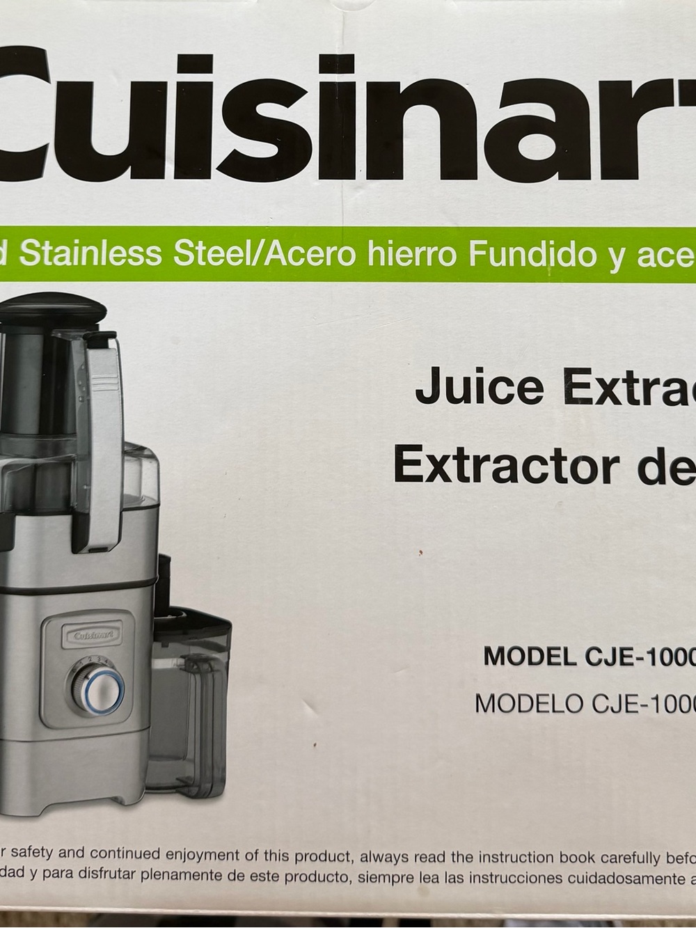 Cuisinart Stainless Steel Gray Juice Extractor